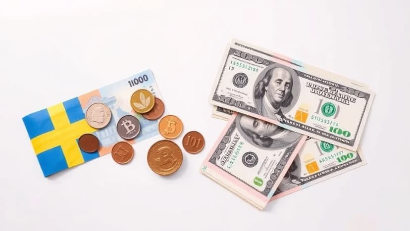 1000 kronor i svenska pengar värde i dollar