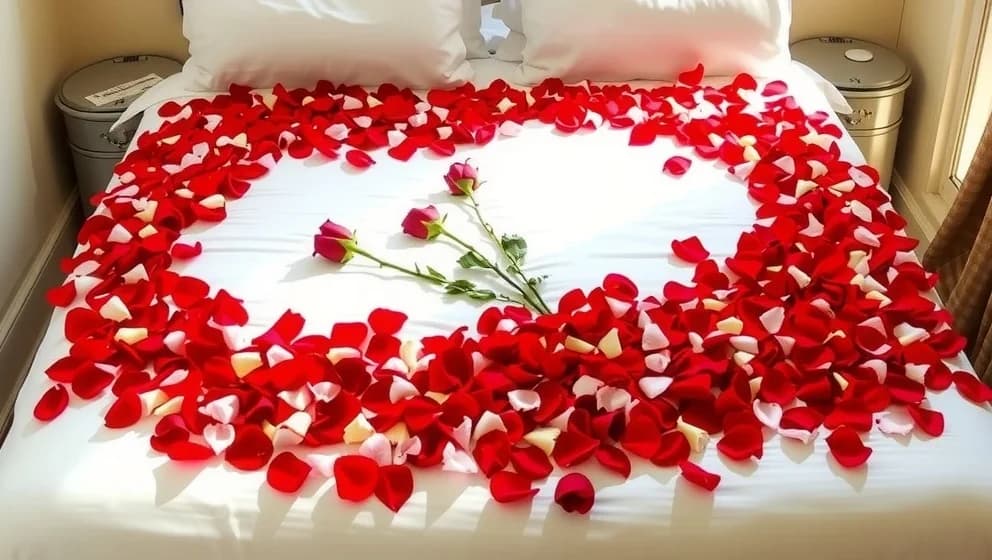 Hur gör man en säng av rosor