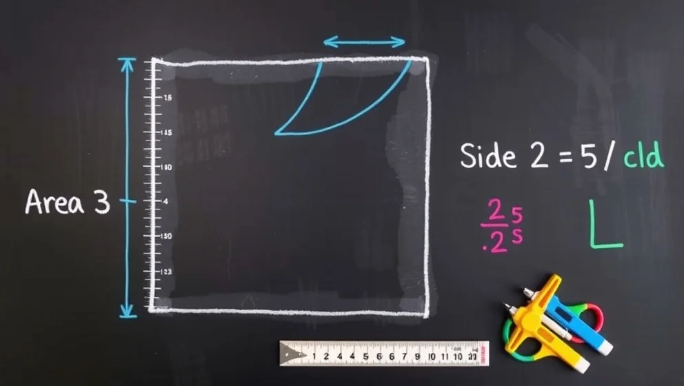 Hur räknar man ut arean på en kvadrat