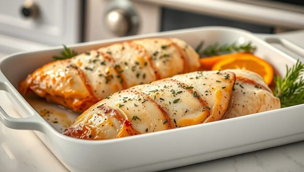 Kycklingfilé i ugn på 200 grader